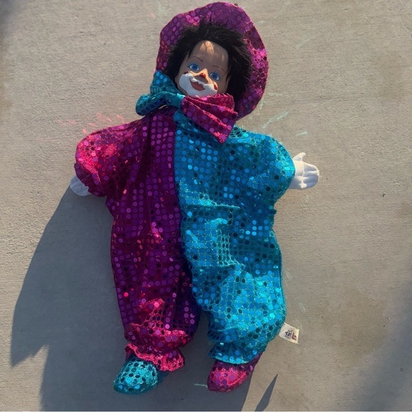 Vintage Tati Circus Clown Porcelain Doll by Gerhard Dargel Design of Germany - Picture 2 of 6